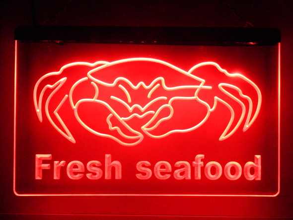 seafood, crab, led, neon, sign, acrylic, light